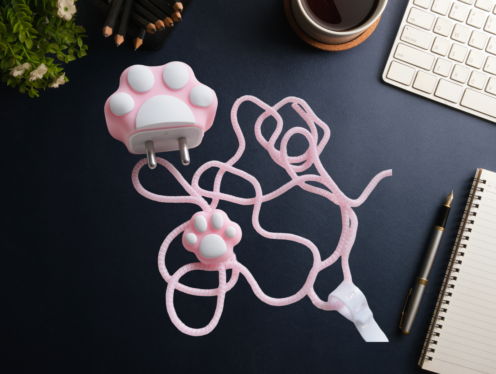 Cat paw protective charger case